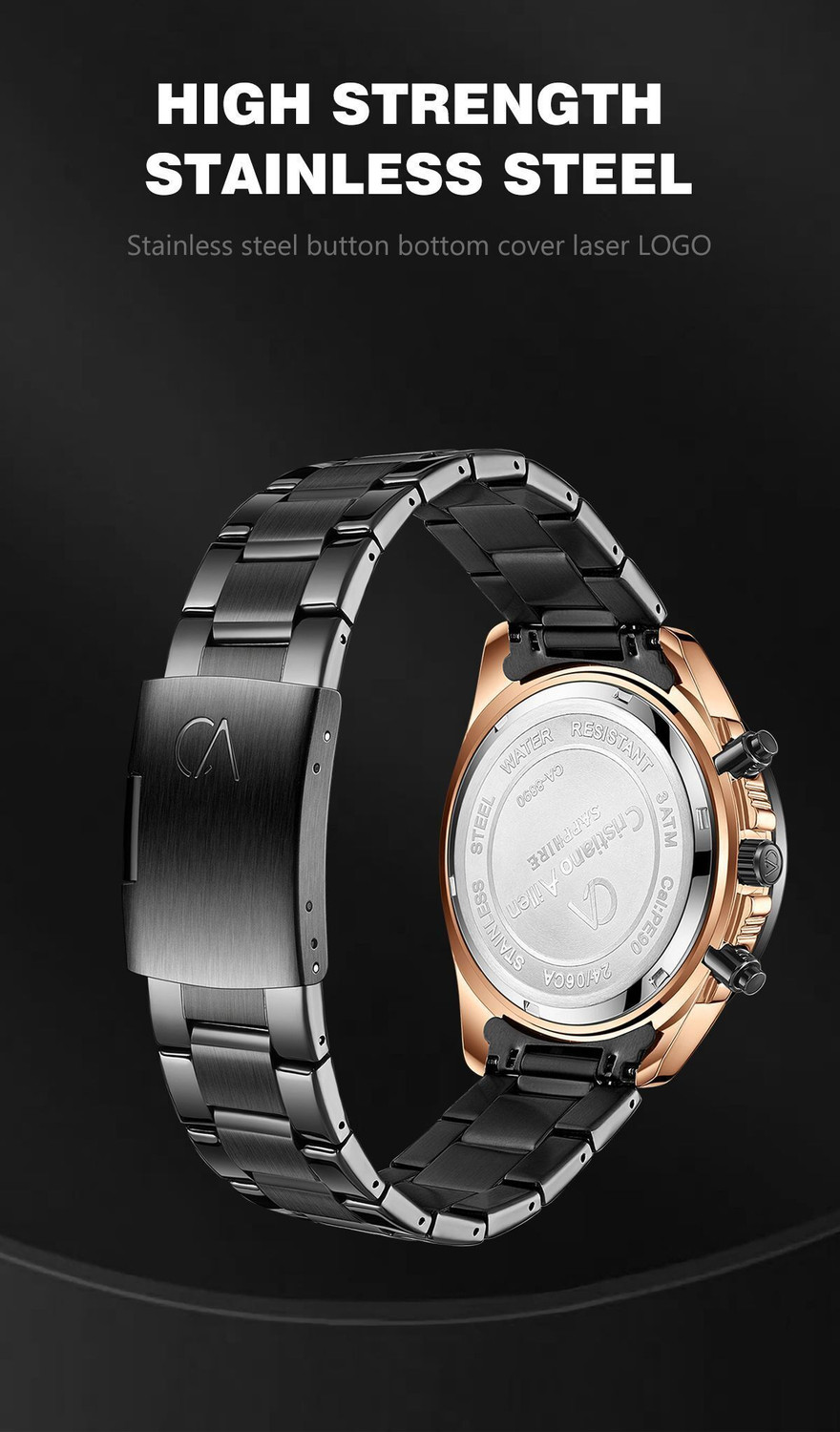 Image of Cristiano Aillen CA-8890 Luxury Classic Waterproof Analog Watch - CA-8890 Analog Watch - For Men
