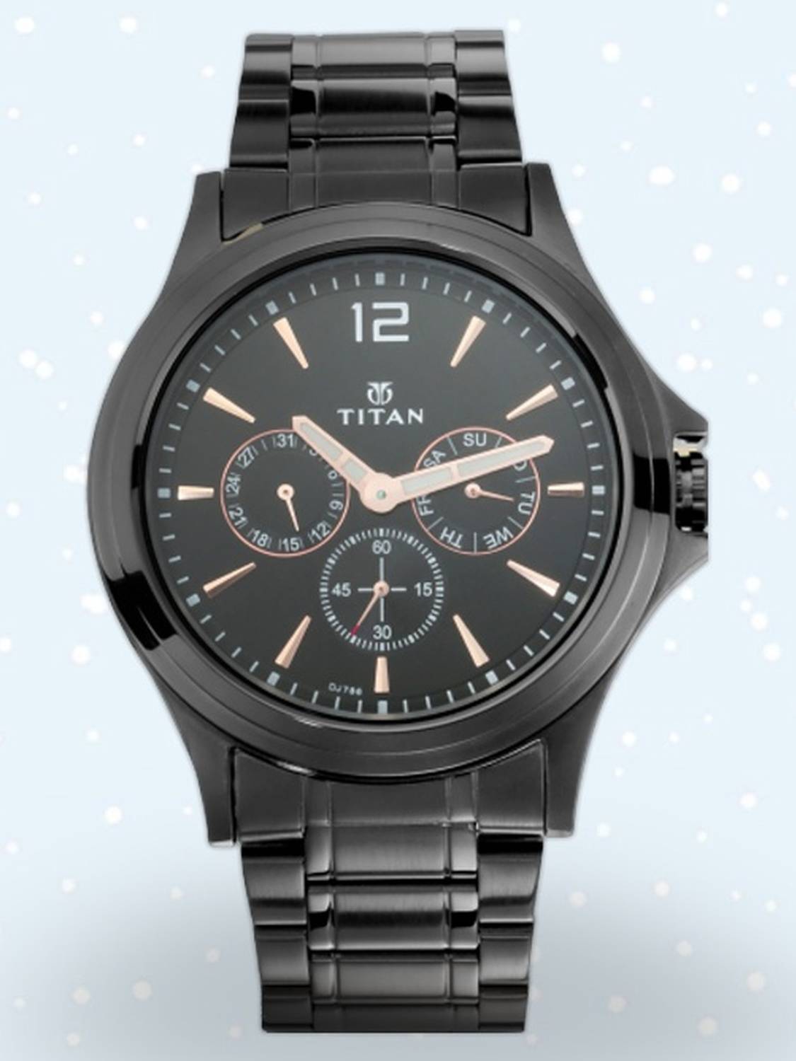 Titan Neo Black Multifunction Analog Watch - Men - Image 2