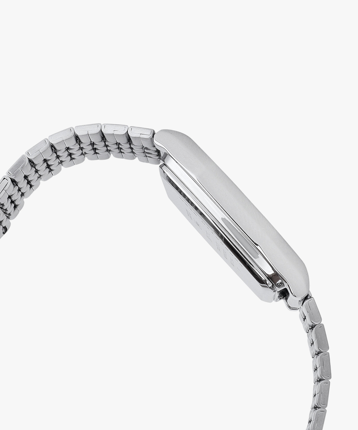 Image of CASIO A1100D-1DF Vintage Silver Dial Silver Stainless Steel Band Digital Watch - For Men & Women