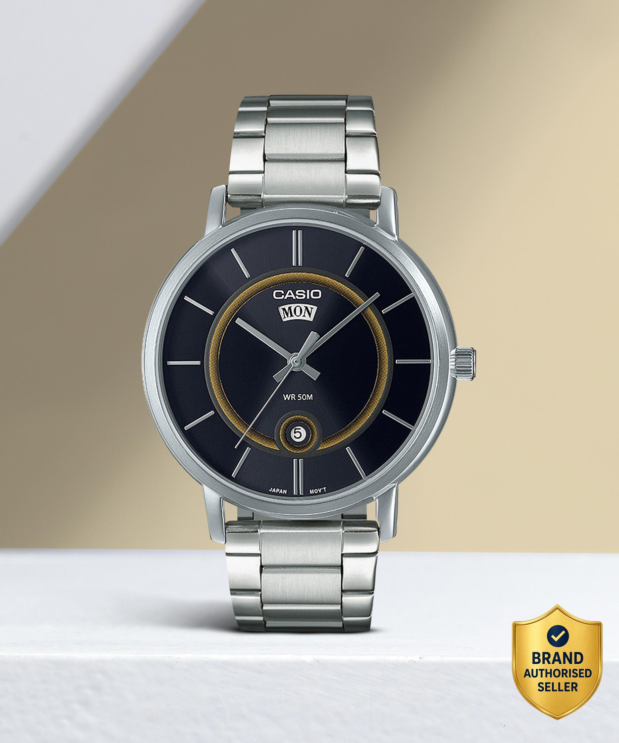 Image of CASIO MTP-B120D-1AVDF Enticer Men Analog Watch - For Men