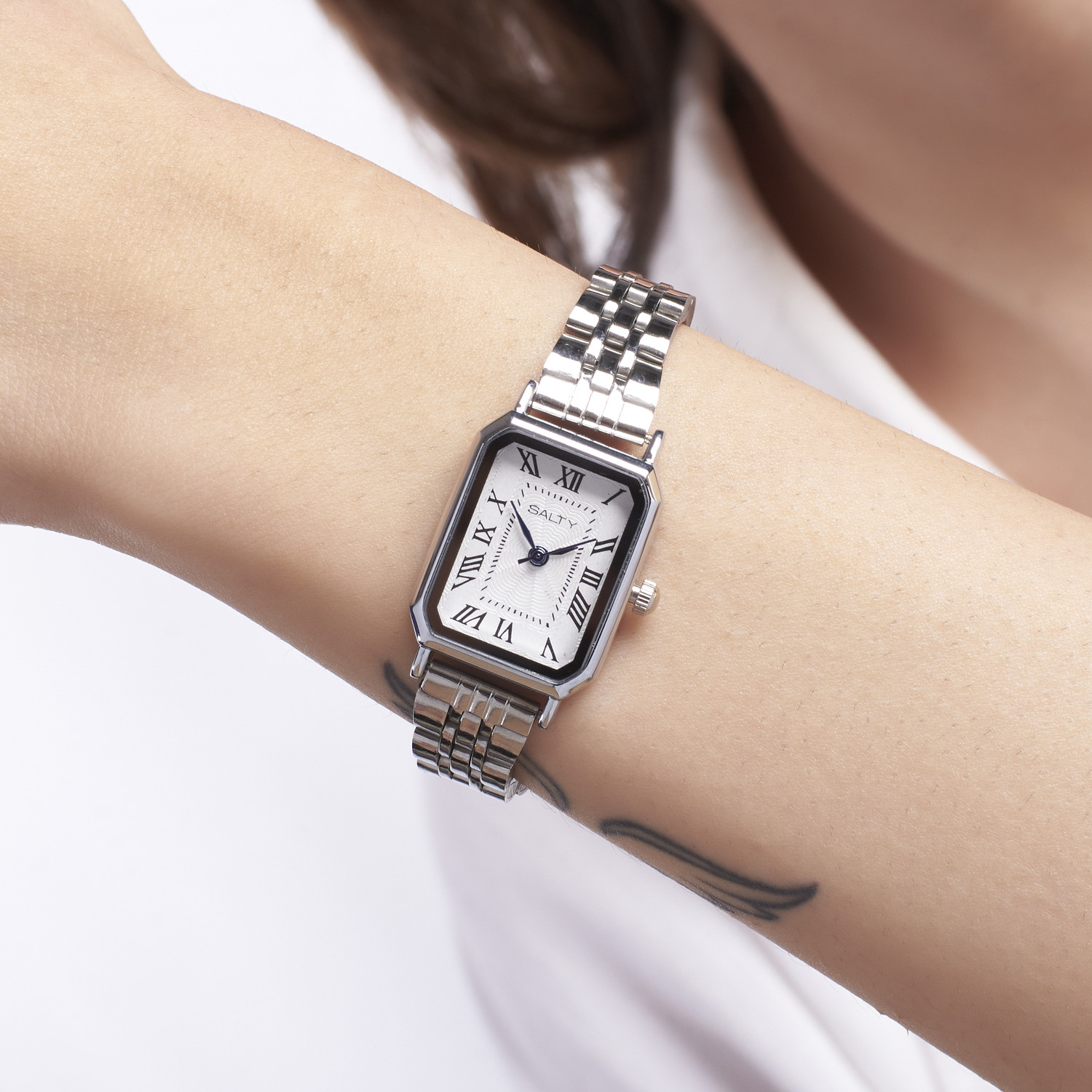 Image of Salty New White Dial Classic Watch Analog Watch - For Women