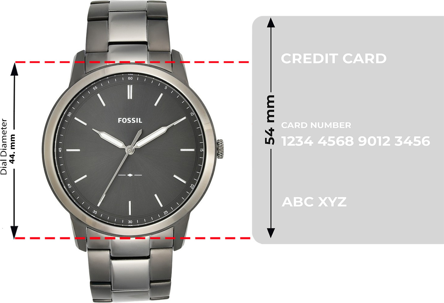 Image of FOSSIL The Minimalist 3H Analog Watch - For Men FS5459I