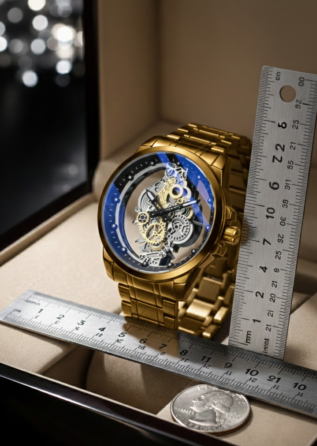Image of YARA Premium Skeleton Dial Watch For Men v 7411001 Analog Watch - For Men