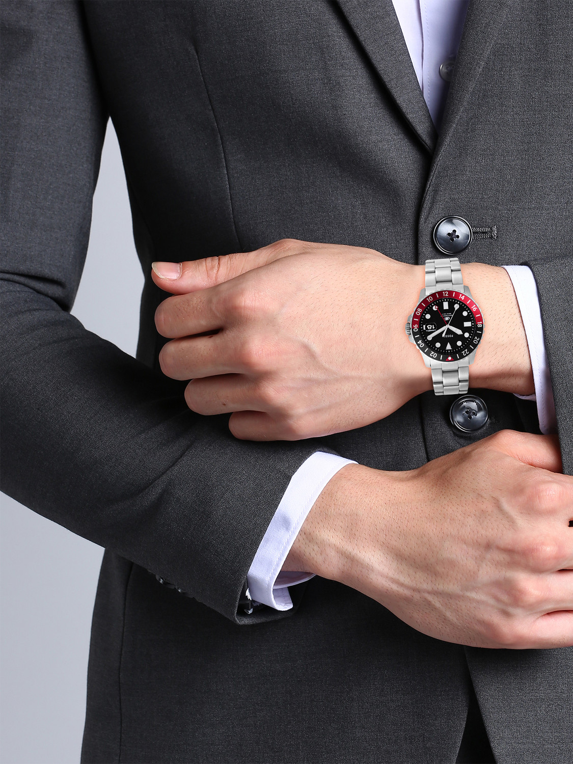 Image of FOSSIL Fossil Blue Gmt Fossil Blue Gmt Analog Watch - For Men