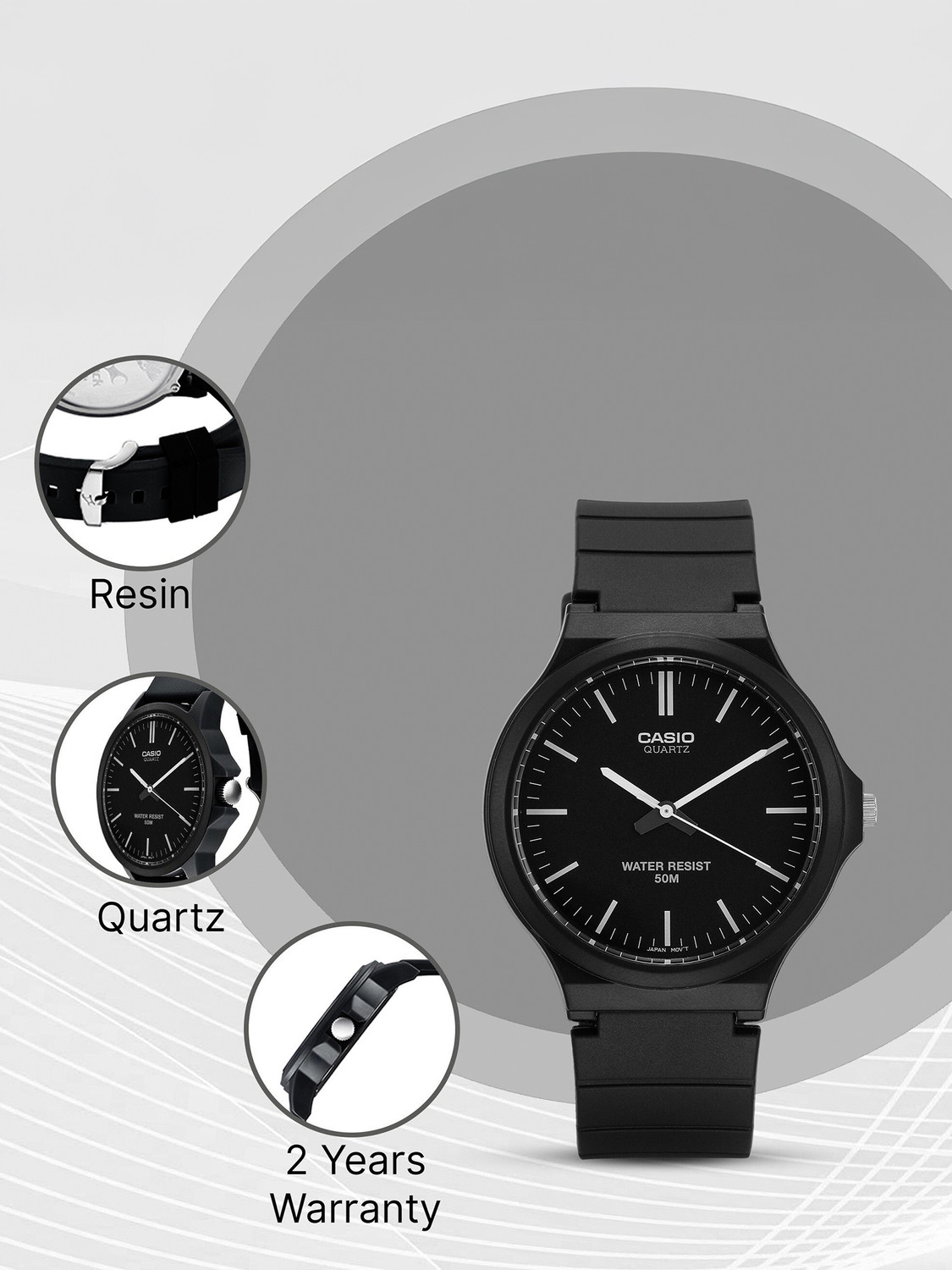 Image of CASIO Youth Analog Youth ( MW-240-1EVDF ) Analog Watch - For Men