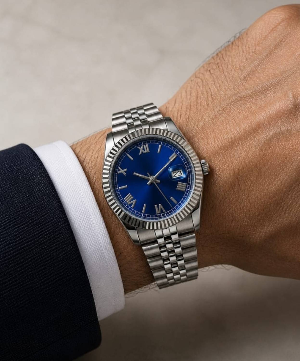 MAAZFABRICS Rolx Blue Analog Watch for Men - Image 3