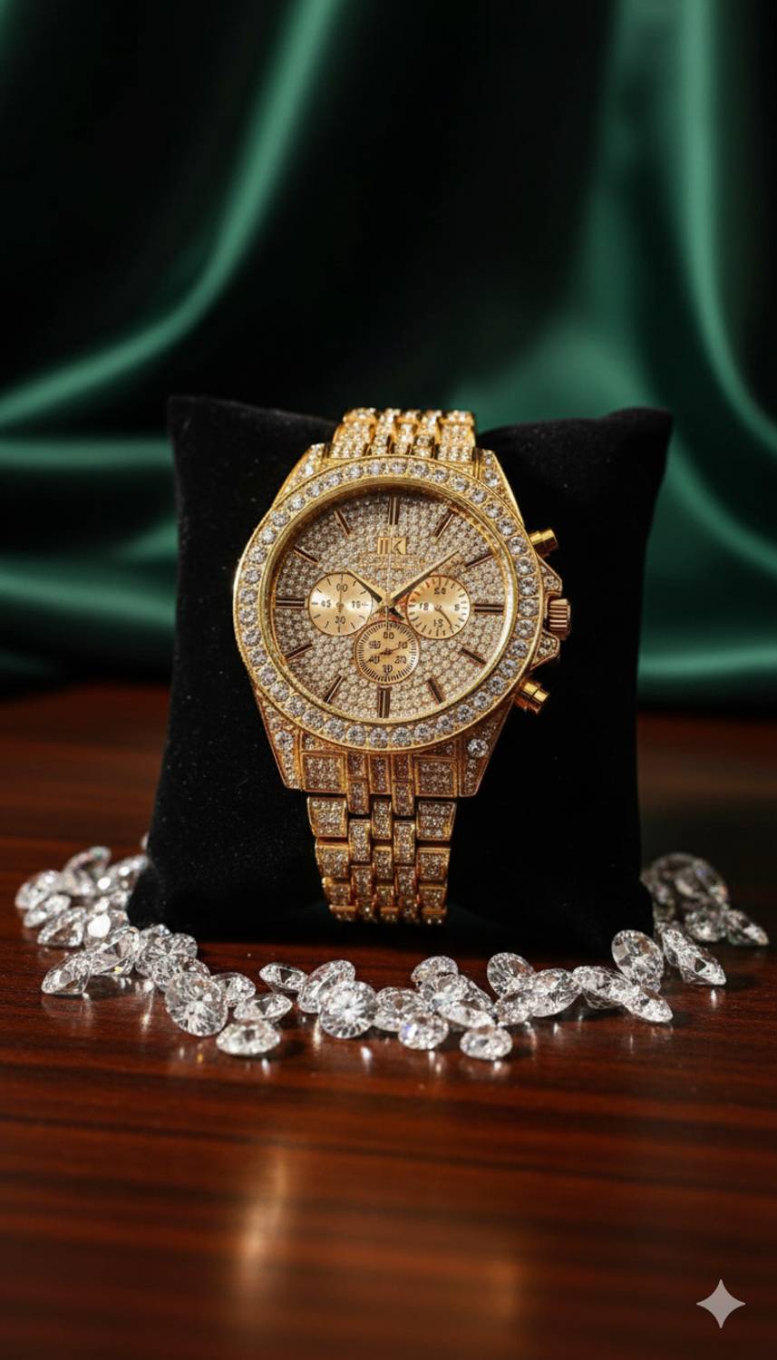 AMSSTYLE ROO17 . Fashion Icon Golden Bracelet Watch Analog Watch - For Men & Women