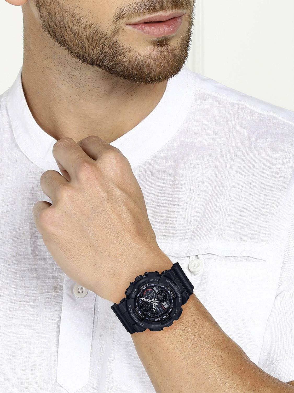 Casio GA-140-1A1DR G-SHOCK Black Analog-Digital Watch - Image 5