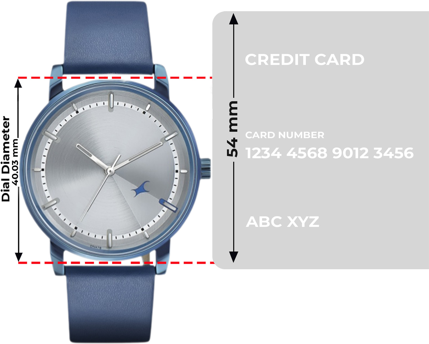 Image of Fastrack Style up 3.0 Fastrack Style Up Silver Dial Blue Leather Strap Analog Watch - For Men