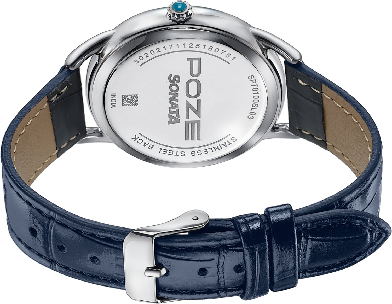 Image of SONATA Poze 8 Sonata Northern Lights inspired Poze With Blue Dial Analog Watch - For Men & Women