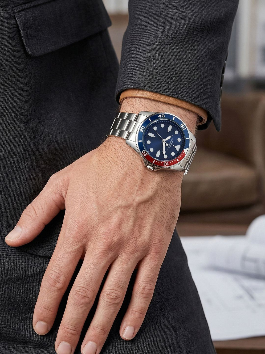 Image of French Connection Stylish Combination of Bracelet Analog Watch - For Men