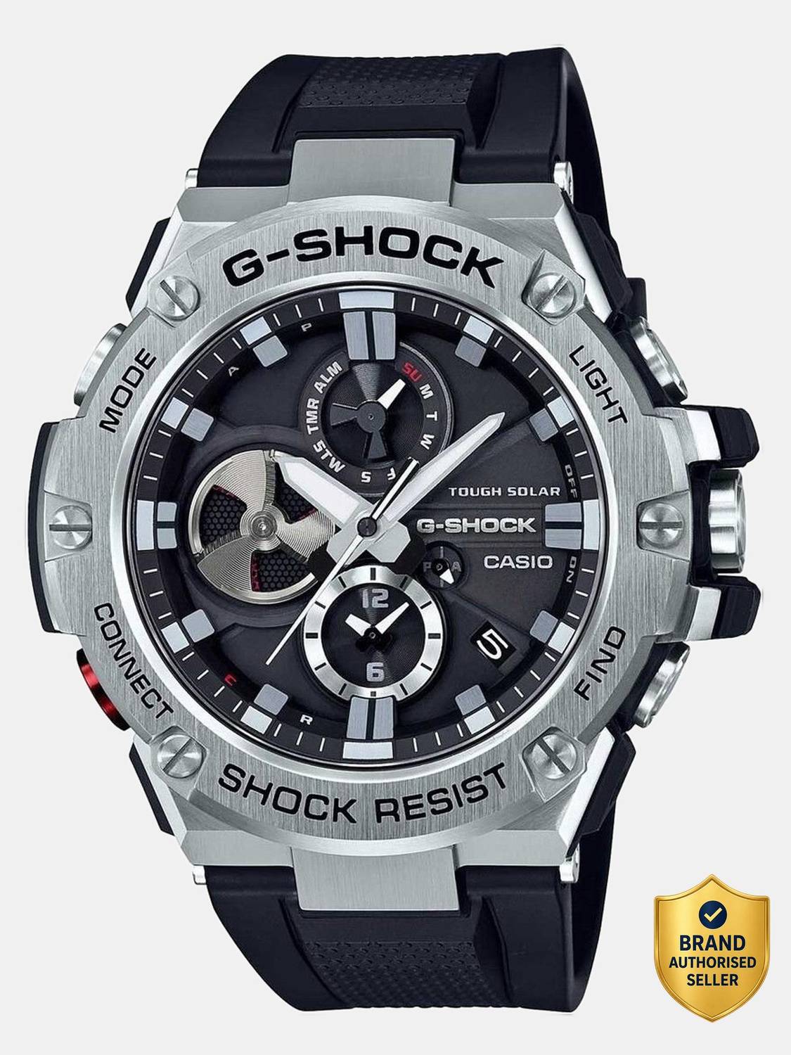 CASIO G-Shock GST-B100-1ADR Black Dial Resin Strap Watch