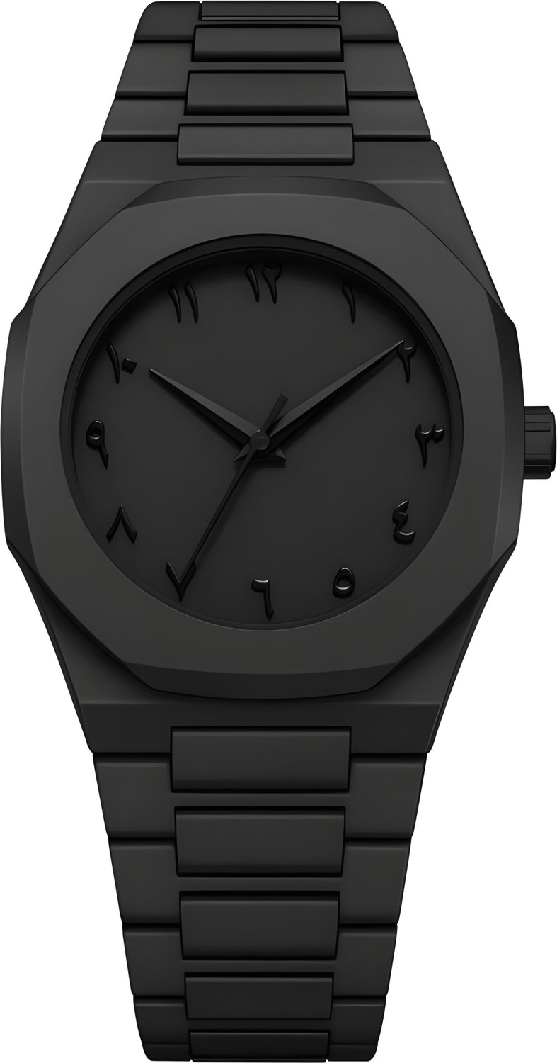 Image of K&K Arabic Aura Black Arabic Aura Analog Watch - For Men & Women