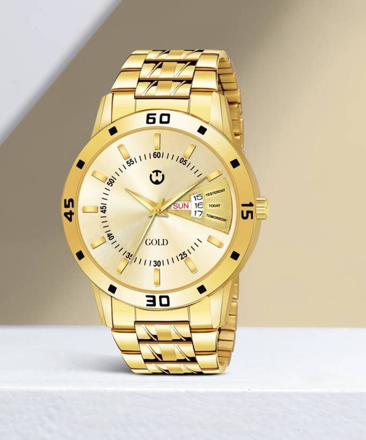 お客様　3.5×21 GOLD 2P Casado Original Gold Plating Day and Date Series Original Gold