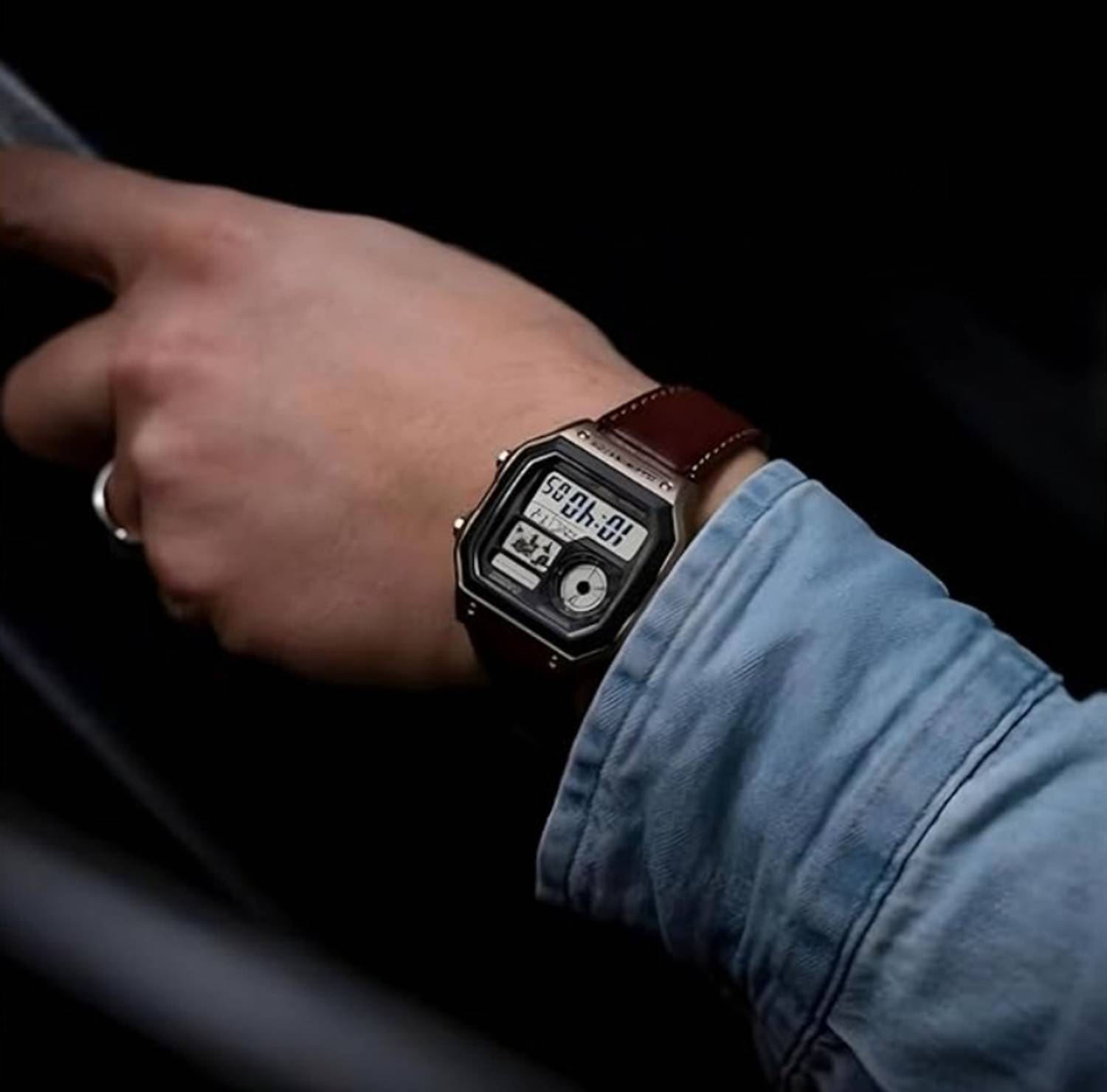 ABC Digital Watch - Black - Image 4