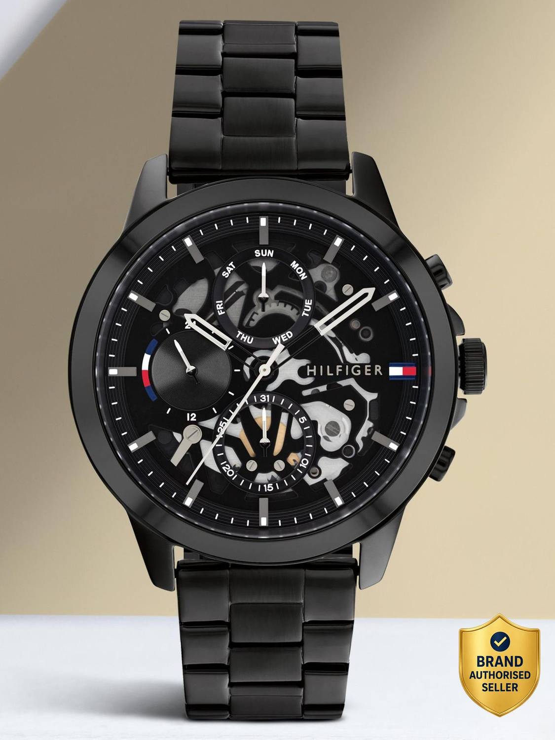 stainless steel catch tommy hilfiger watch