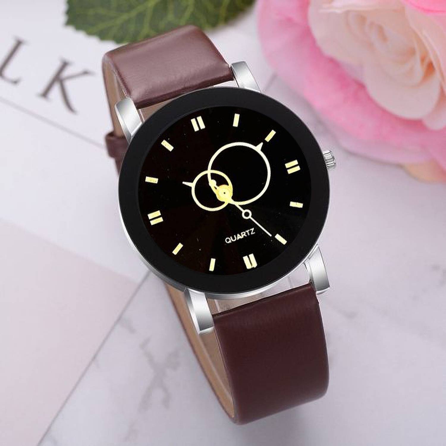 Bamford 42155DE Latest New brown Elegant Look Quartz Ladies Fashion wrist Watch - For Girls Analog Watch - For Women