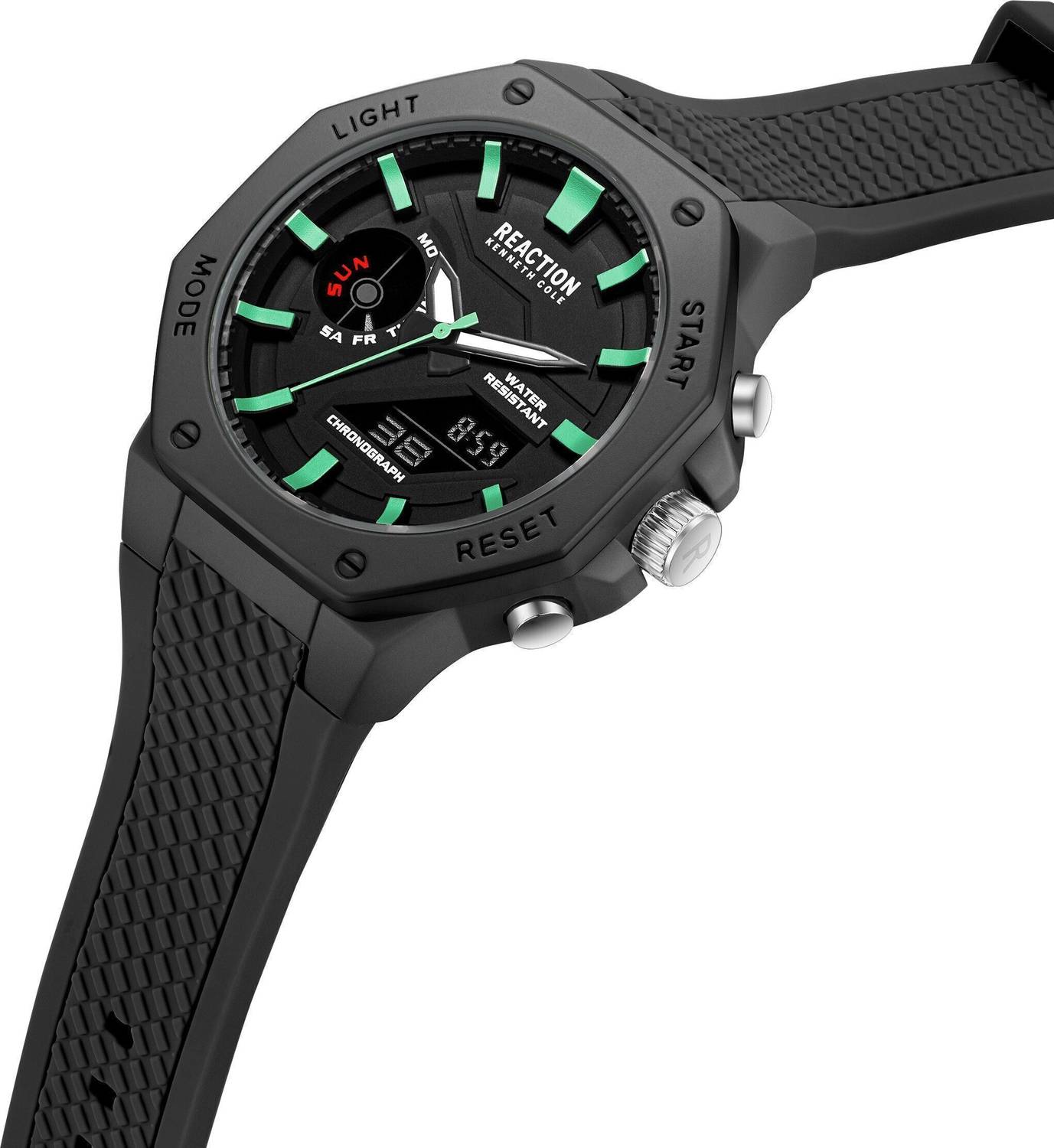 ◇カメカメ様さお様用◇再再値下【未使用COLE HAAN】防水　アリーナグランド Kenneth Cole Reaction New Collection Black Octagon Dial Analog