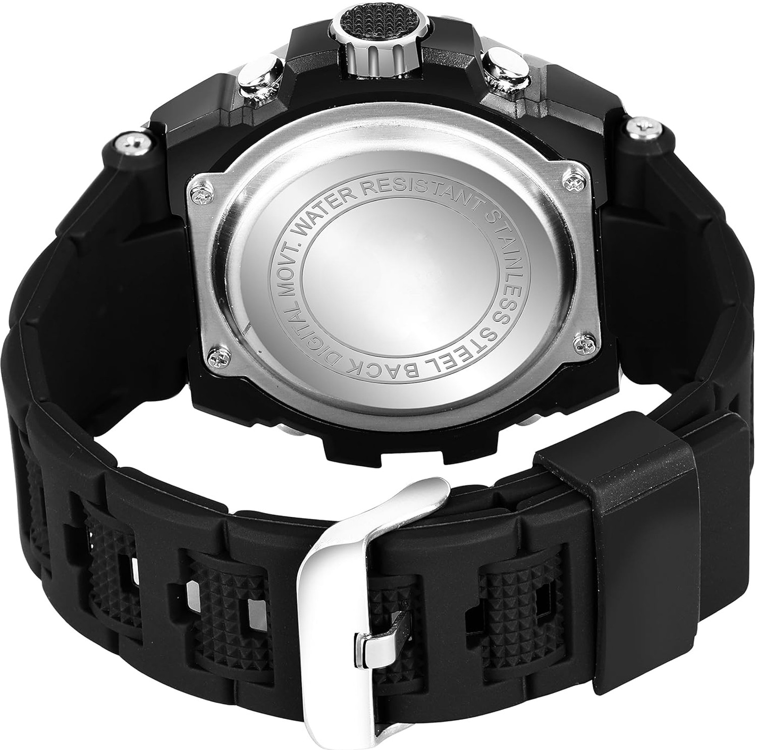 Image of otage Stylish Sporty Look, Multi Function Watch Stylish Sporty Look, Alarm, Black Strap, Multi Function Chrono Watch Analog-Digital Watch - For Men