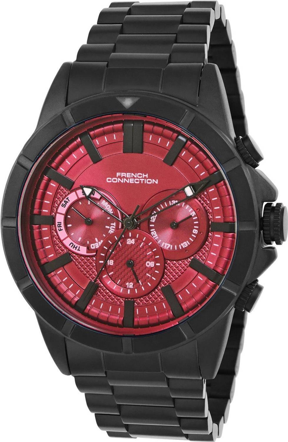 French Connection Sunray Dial Turbo Analog Watch - Men - Image 3