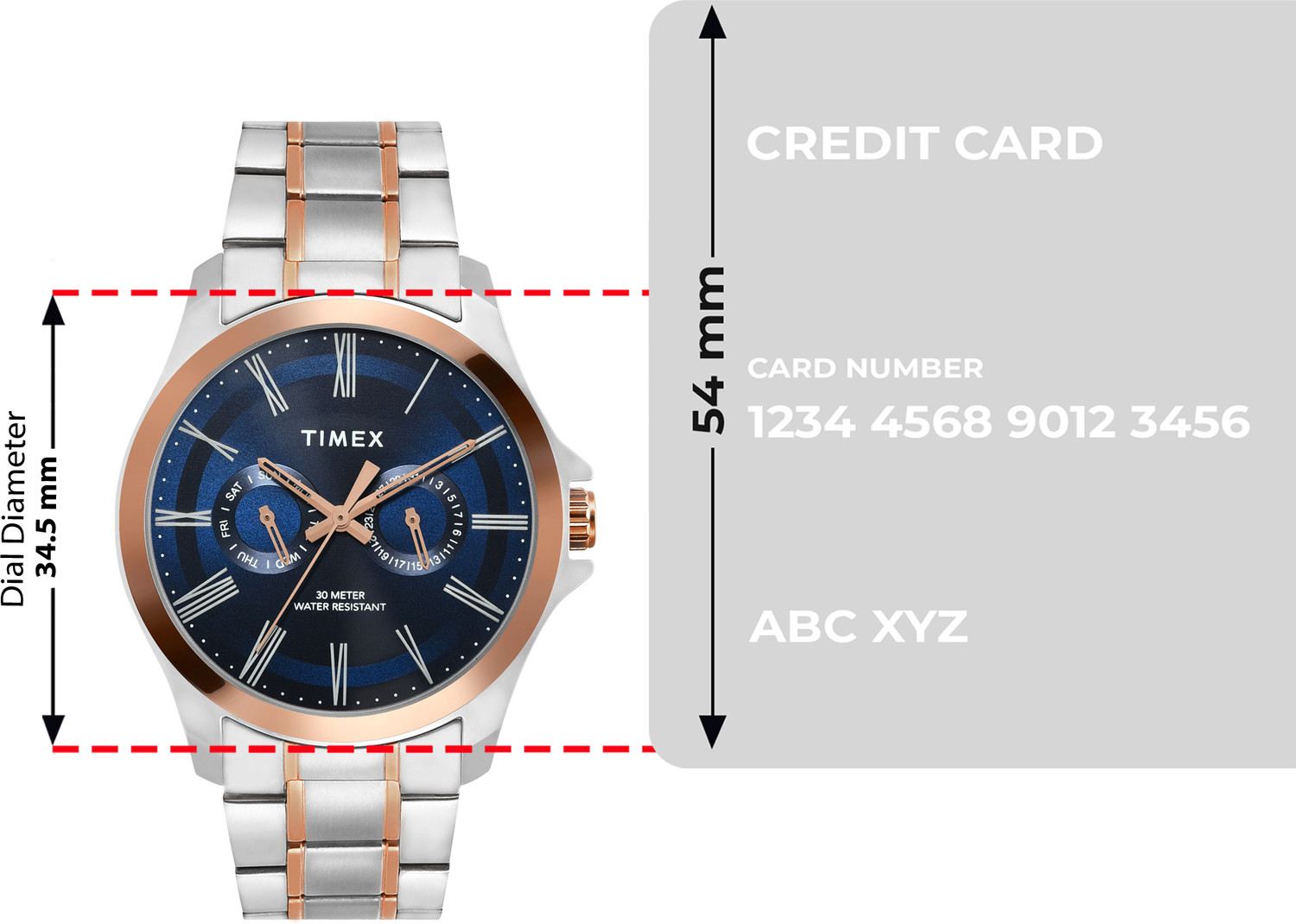 Image of TIMEX Trendline Round 42mm Blue Dial Analog Watch - For Men