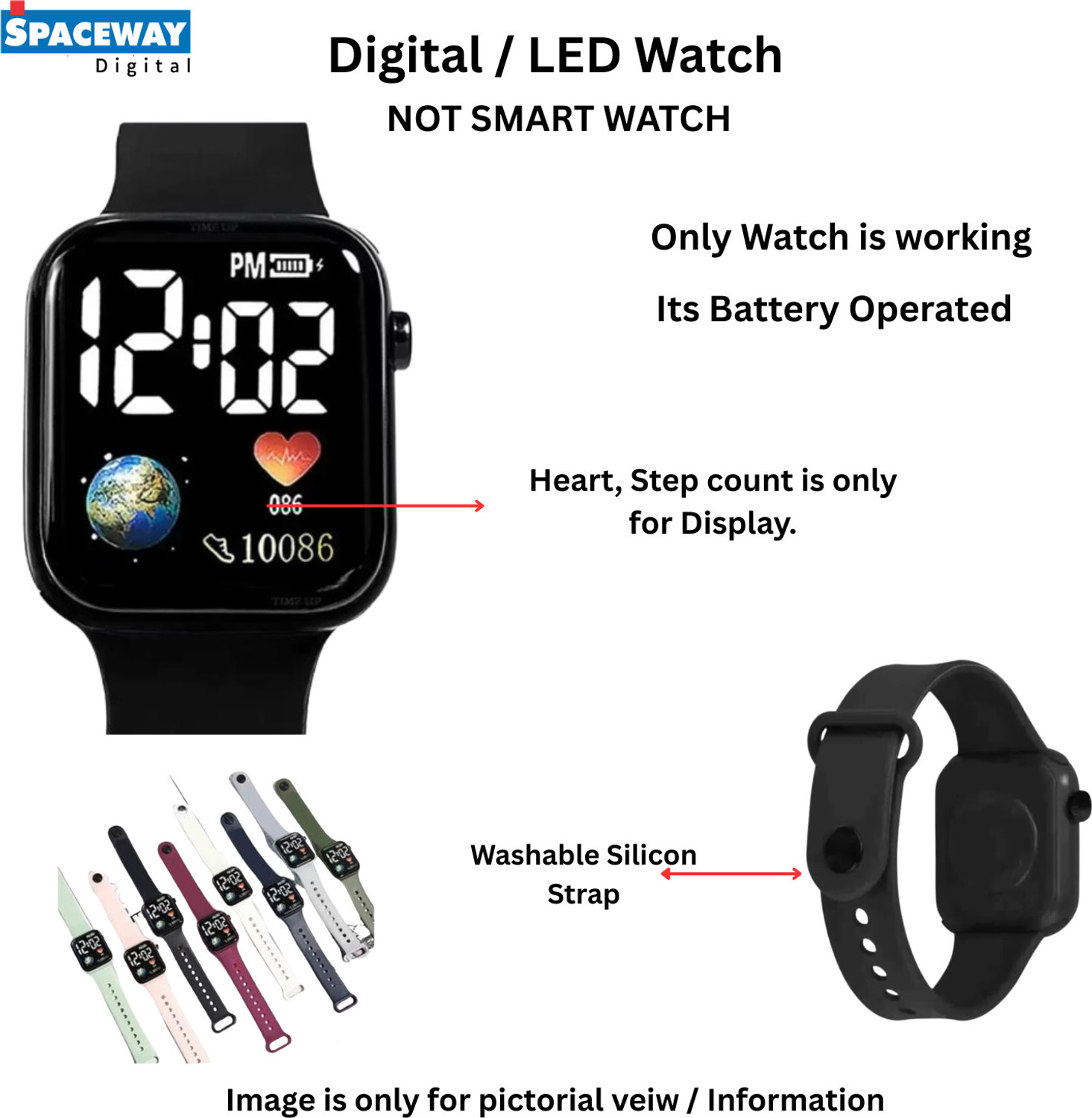Image of SROTRA Digital Watch - For Men