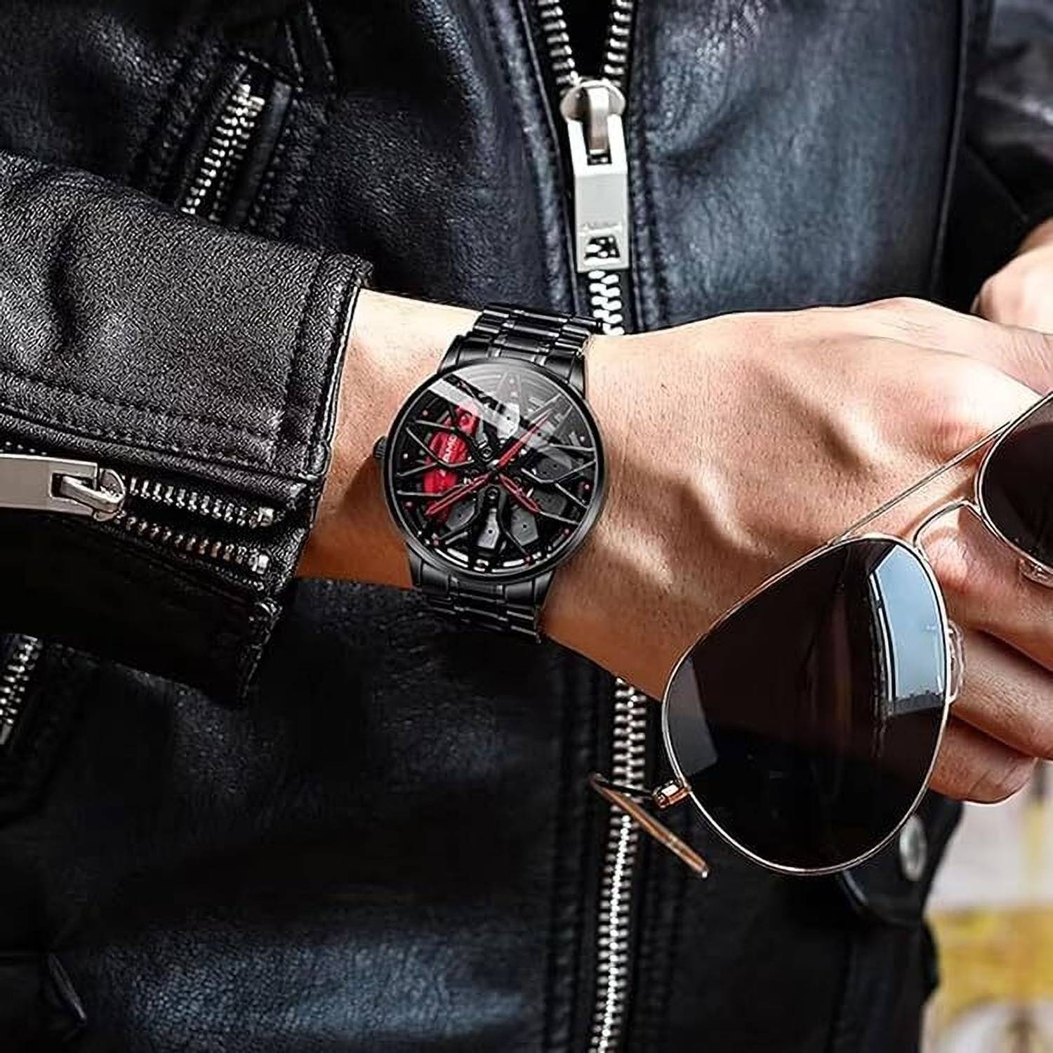 advik mart Car Wheel Spinner Watch - Image 3