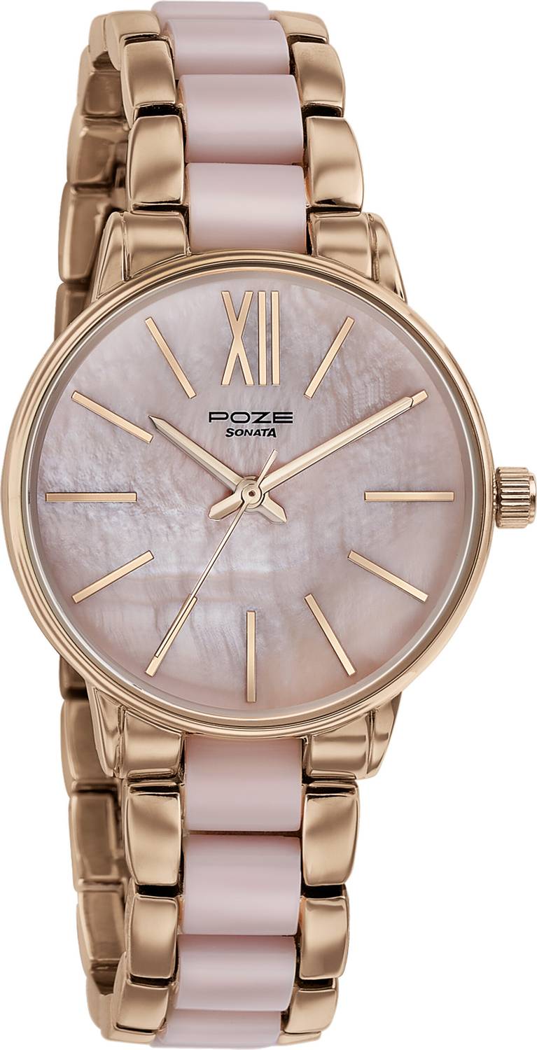 Sonata Poze Pink Watch for Women - Image 3