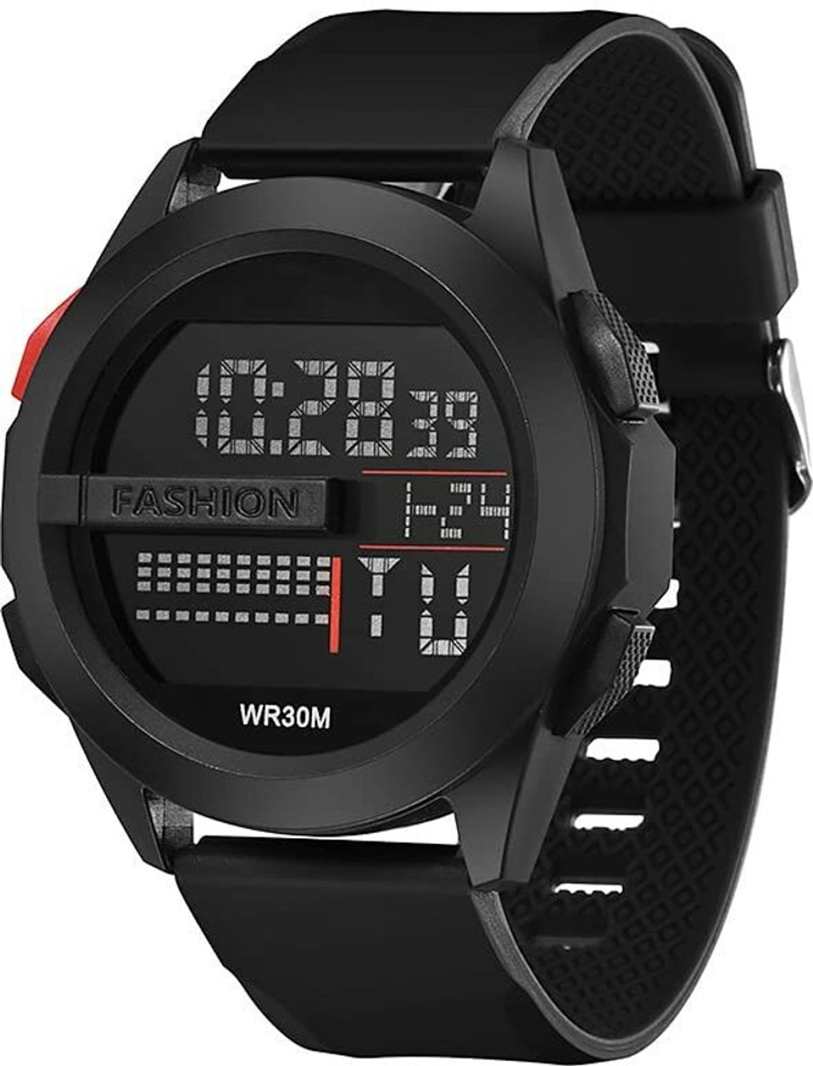 Image of luxurit Digital 3ATM Waterproof Sports Watch with Backlight Alarm Snooze Stopwatch Digital Watch - For Men & Women