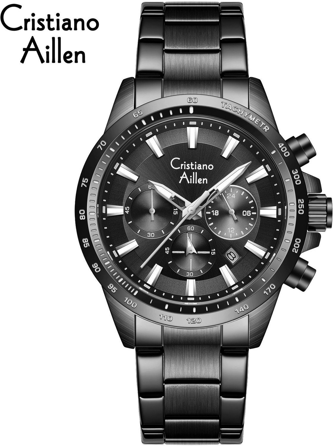 Image of Cristiano Aillen CA-8891 Multifunction Luxury Business & Sports Watch with Date - Model CA-8891 Analog Watch - For Men