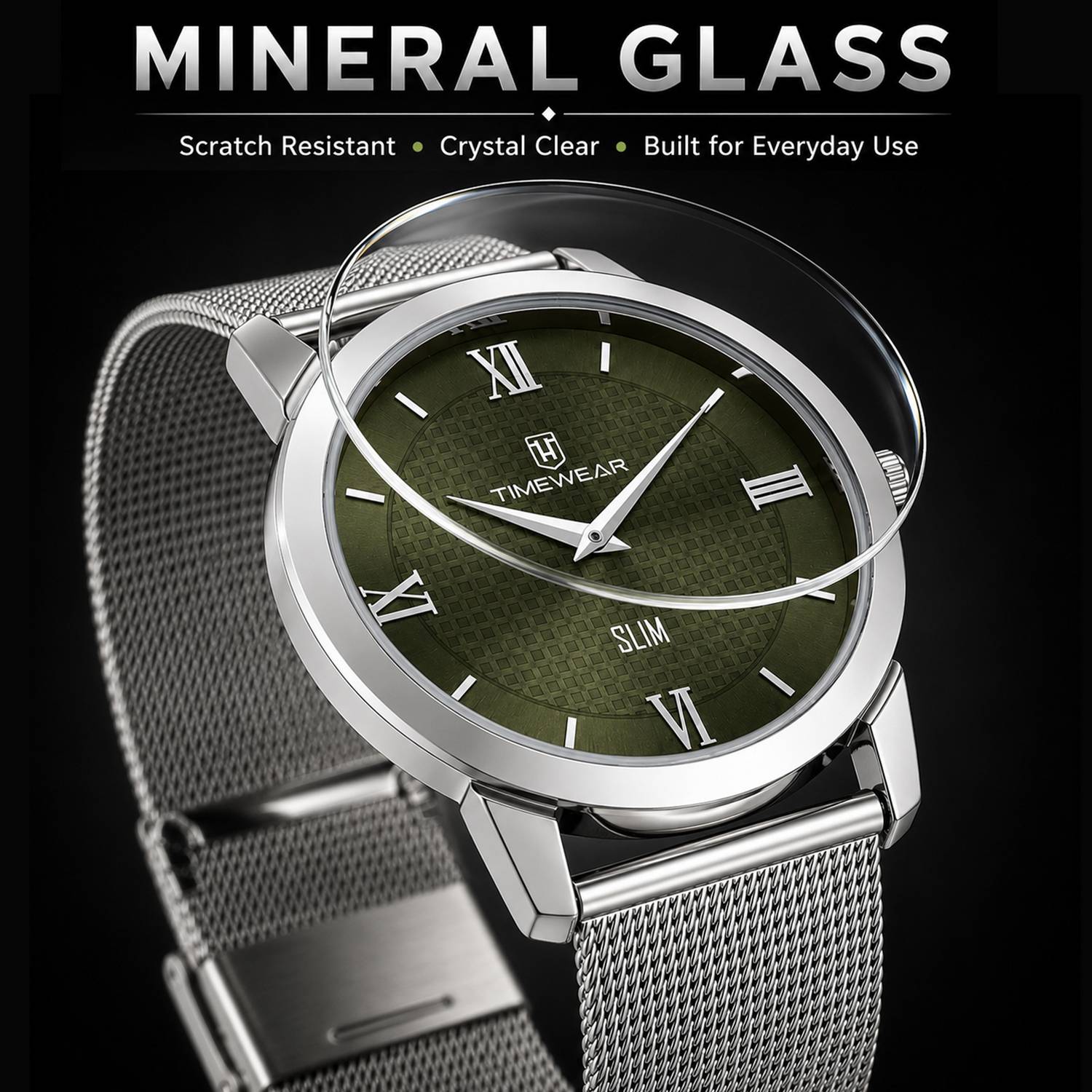 TIMEWEAR Analog Slim Two Hands, Roman Dial, Stainless Steel Chain Analog Watch - For Men 357GDTG - Image 5
