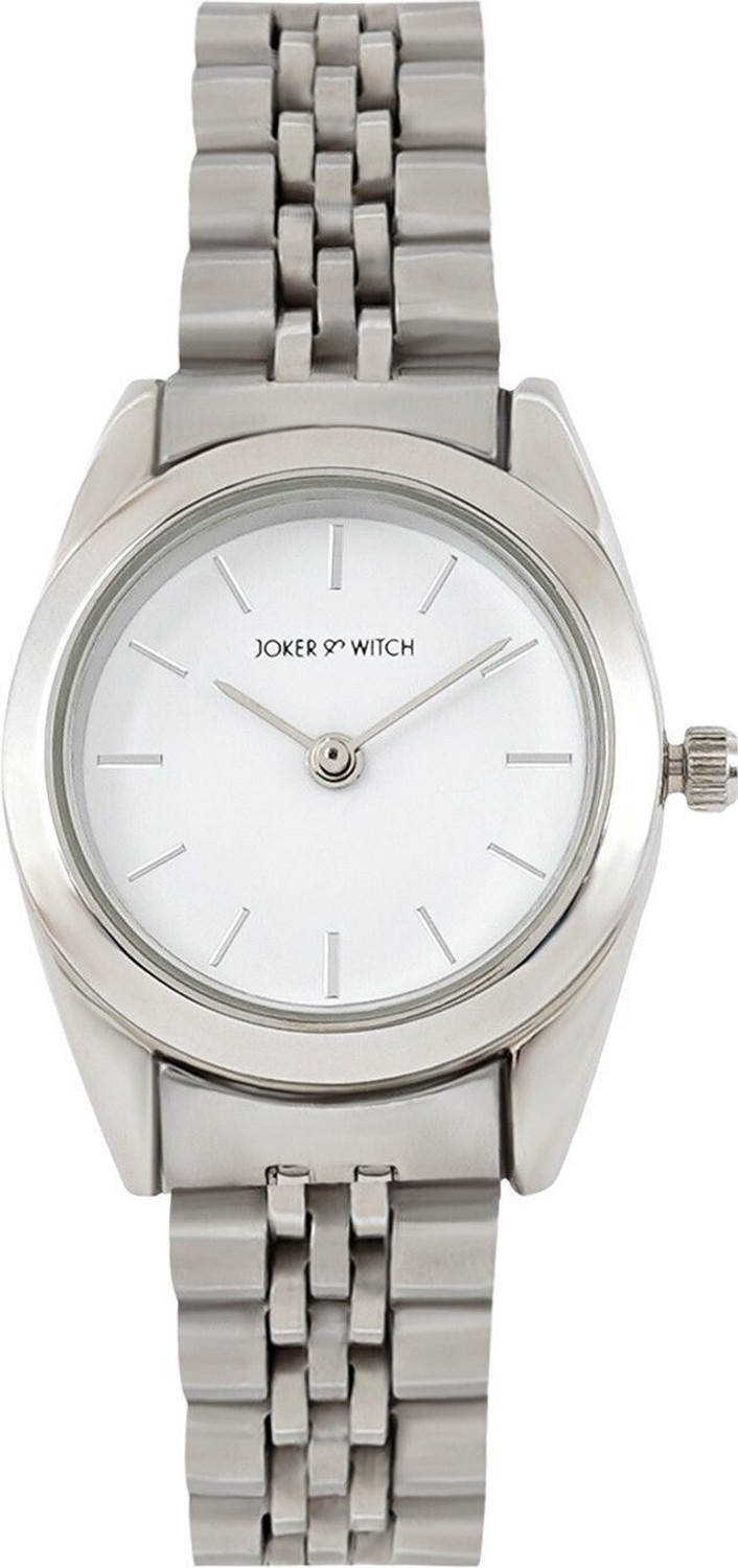 Image of Joker & Witch London White Dial Silver Metallic Link Strap Analog Women's Watch Analog Watch - For Women