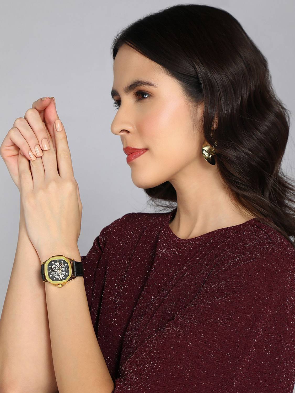 French Connection Automatic Black Dial Watch - Women - Image 2