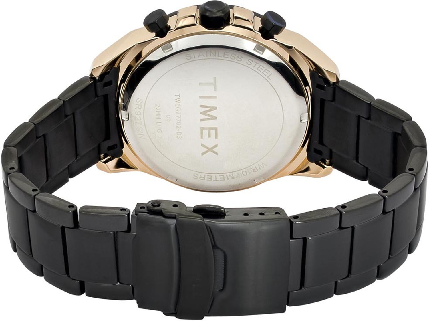 Image of TIMEX TWEG27702 Signio Round 46mm Black Dial Analog Watch - For Men