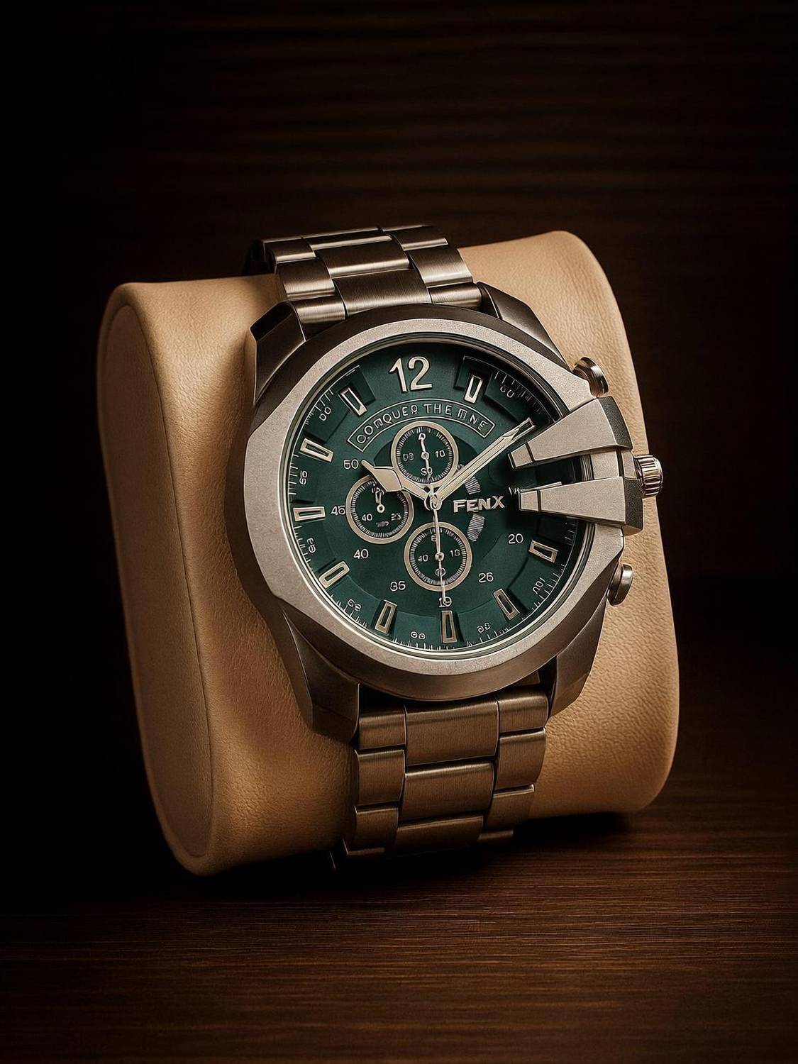 FANTON FENTON-90033 Chronograph Watch, 50mm, Black - Image 1