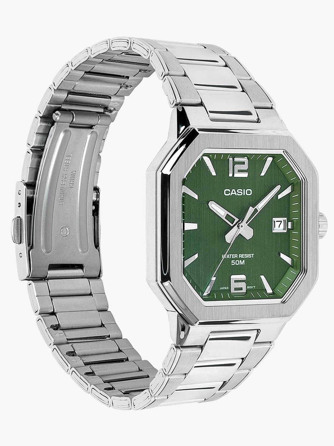 Image of CASIO MTP-B195D-3AVDF CASIO-MENS-METAL Analog Watch - For Men