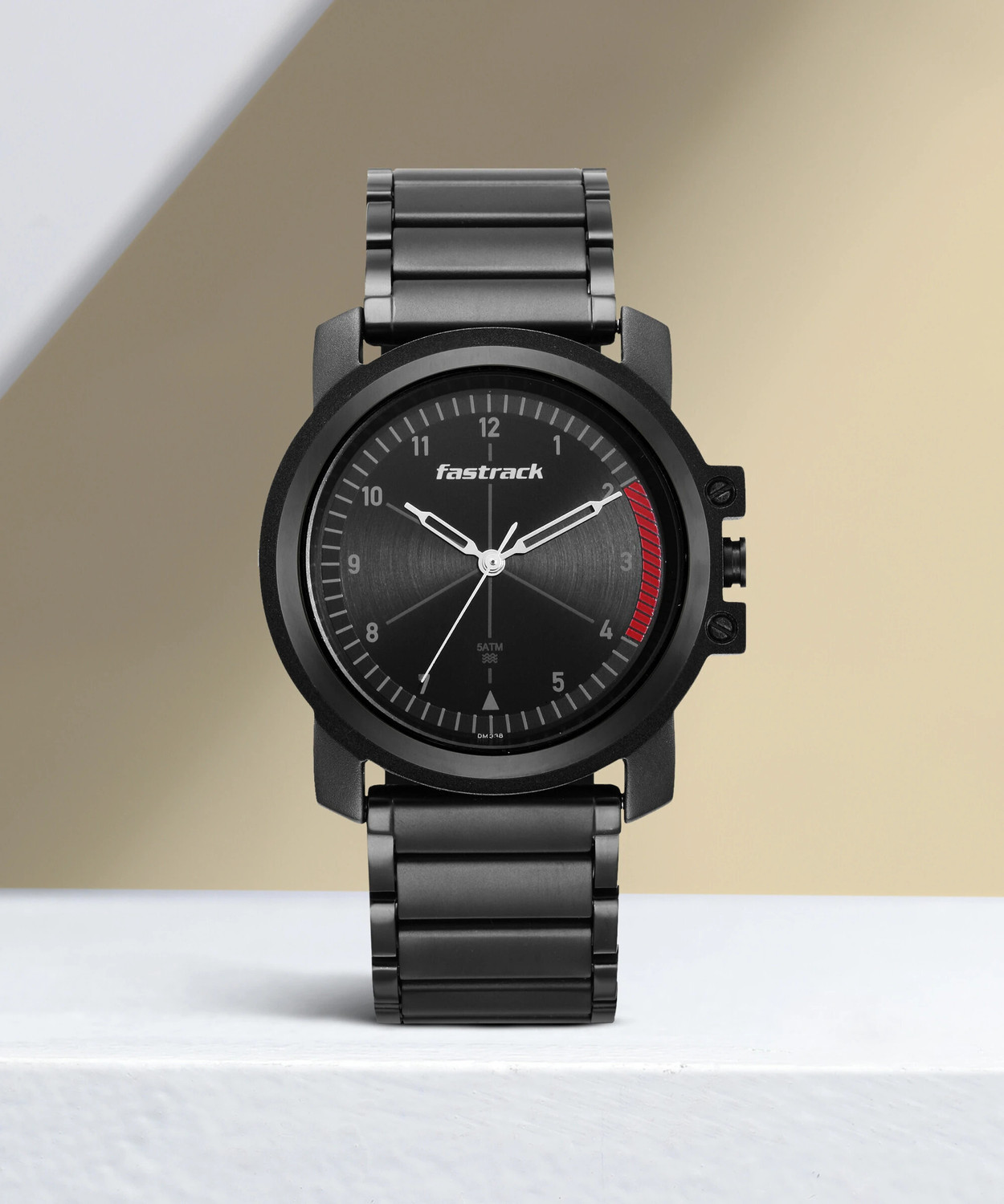 Image of Fastrack Fastrack Stunners Black Dial Black Metal Strap Analog Watch - For Men
