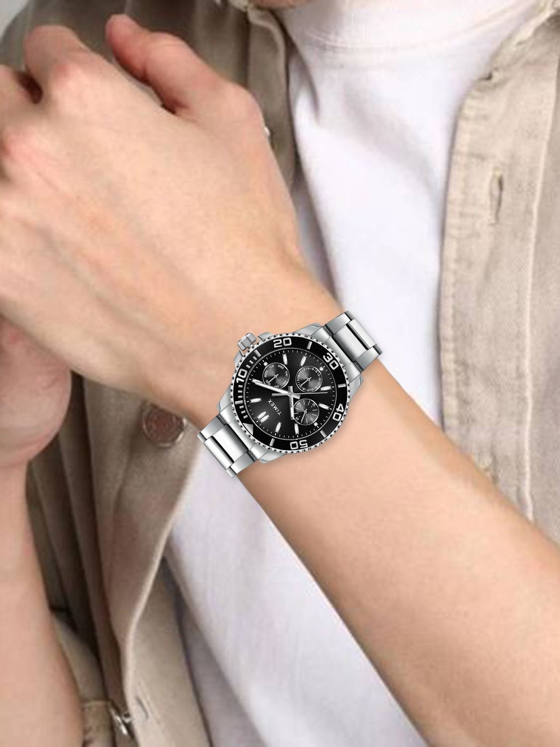 TIMEX Multi Function Black Dial Analog Watch for Men - Image 5