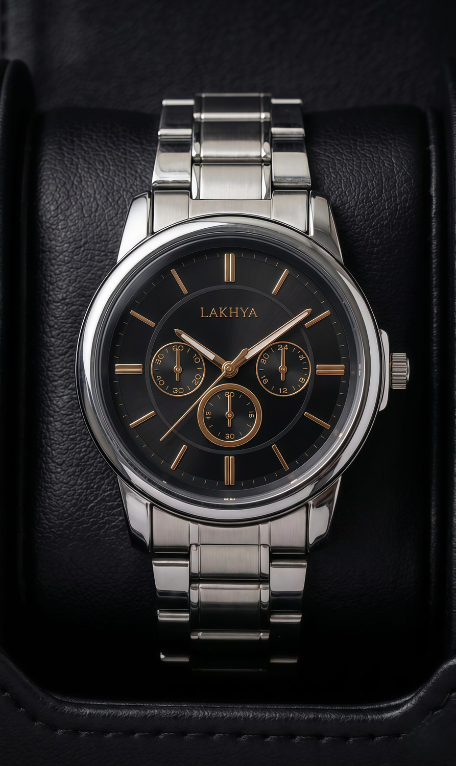 Image of LAKHYA Analog Watch - For Men ZF-09 CHAIN-BLK