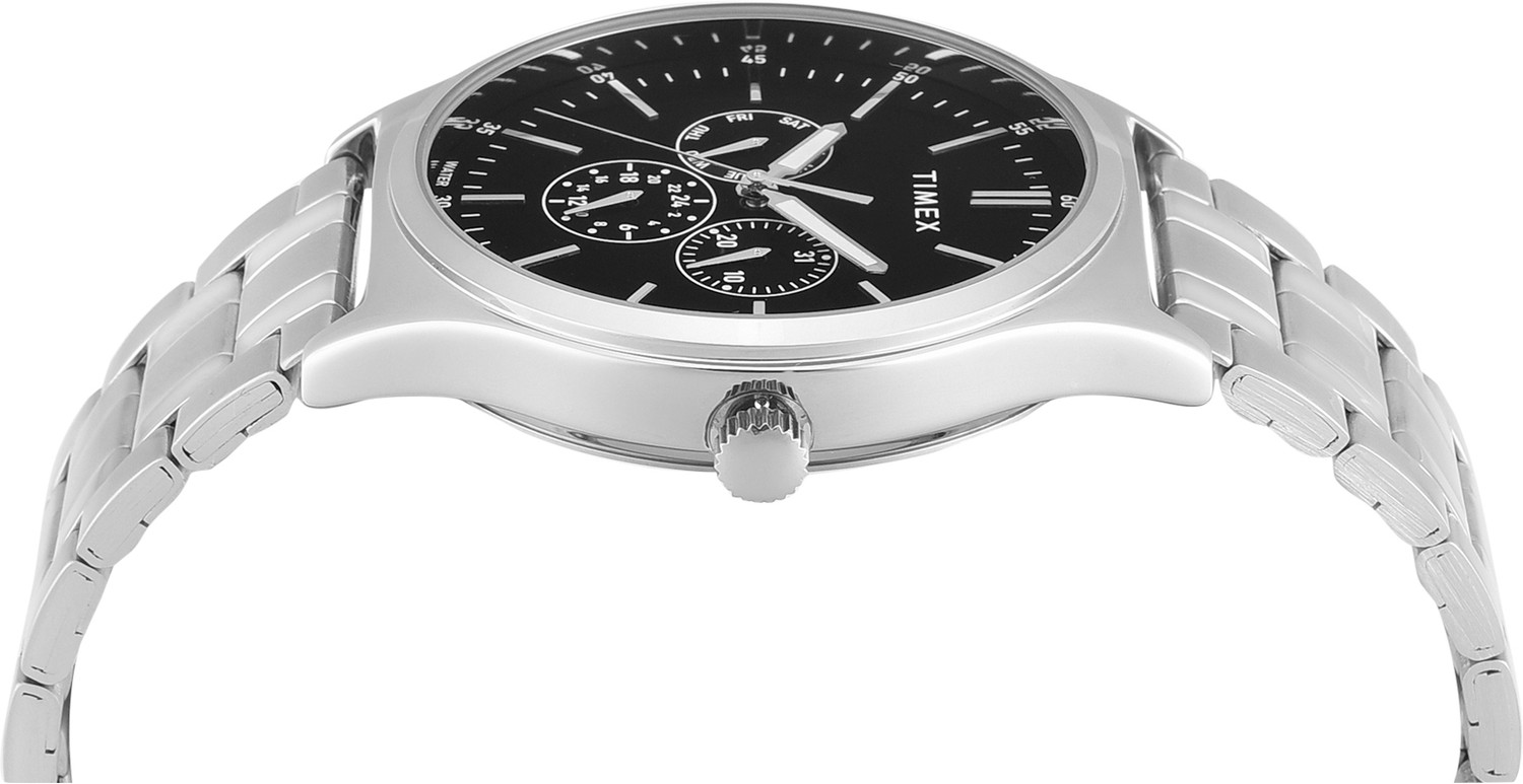 Image of TIMEX Multifunction Black Dial Analog Watch - For Men