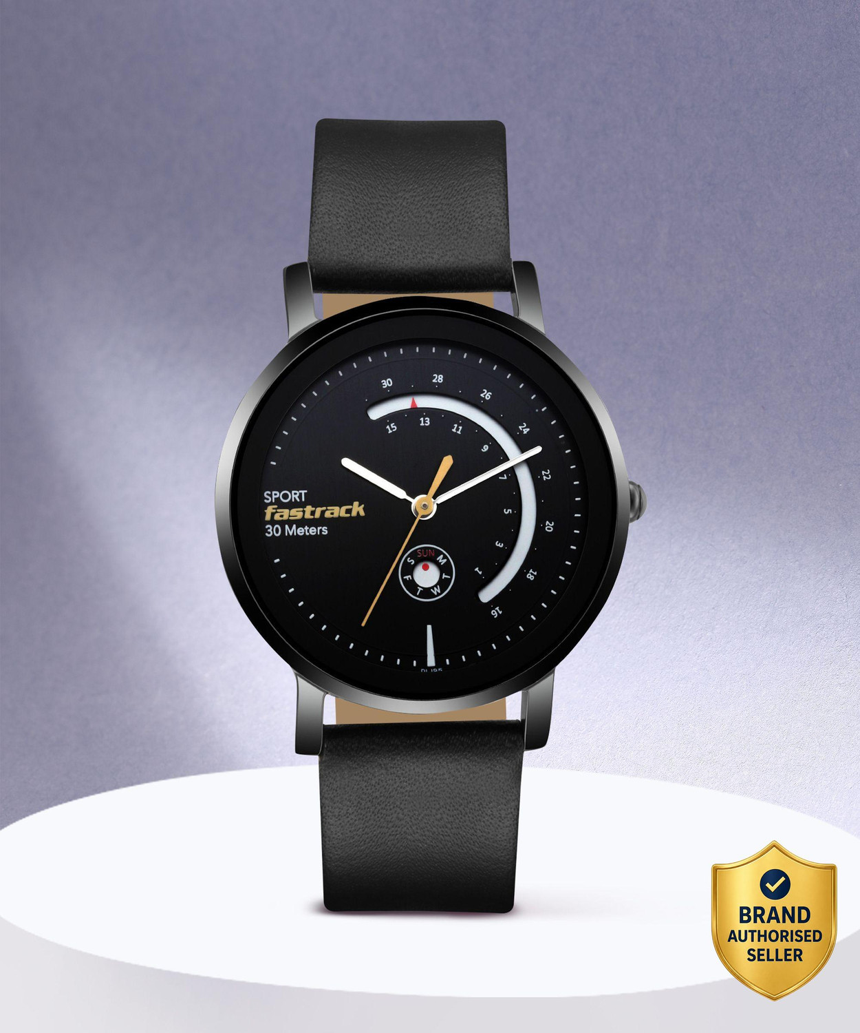 Image of Fastrack Fastrack Wear Your Look Black Dial Black LeatherStrap Analog Watch - For Girls