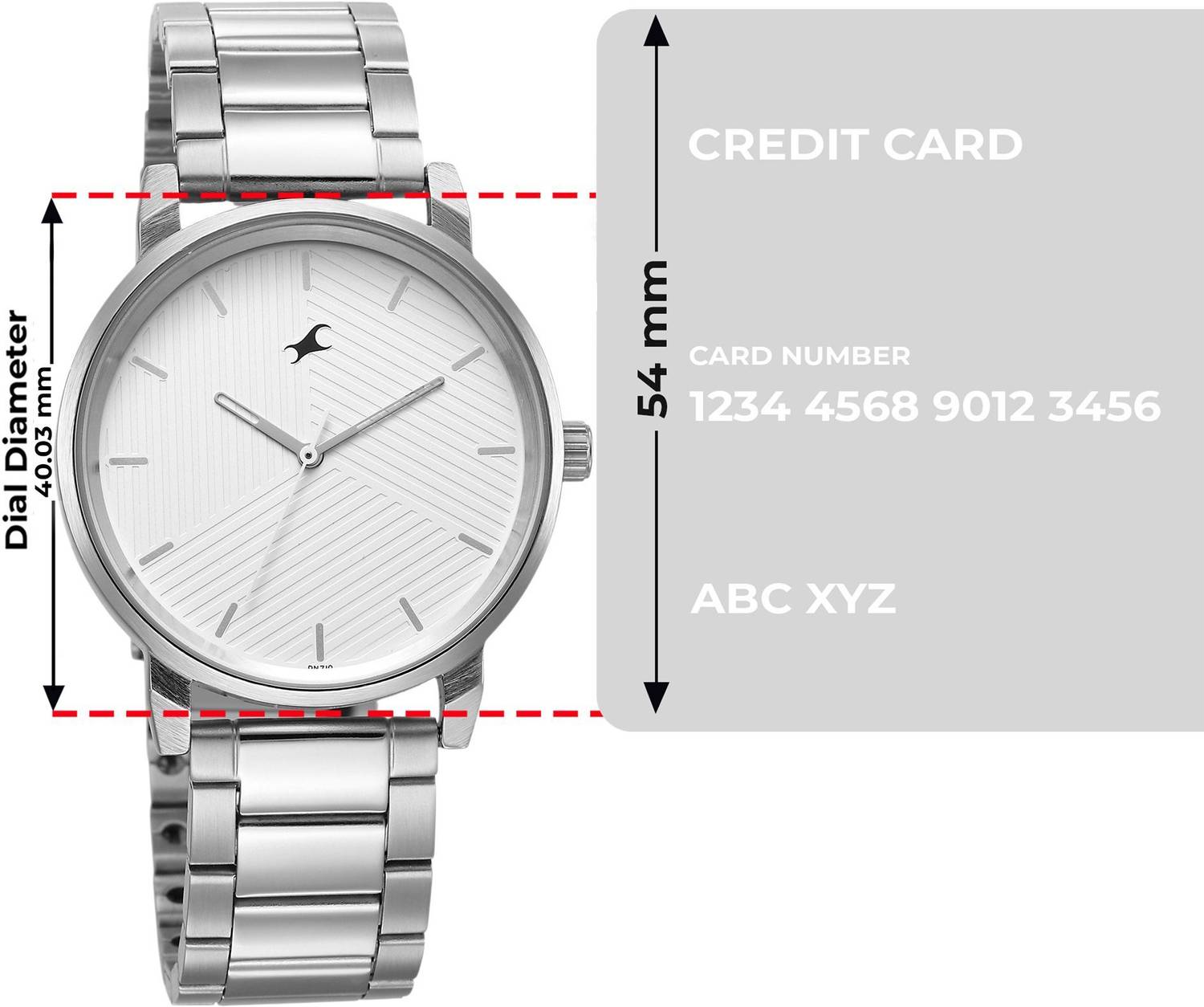 Fastrack Stunners 6.0 White Dial Silver Strap Analog Watch for Men - Image 4