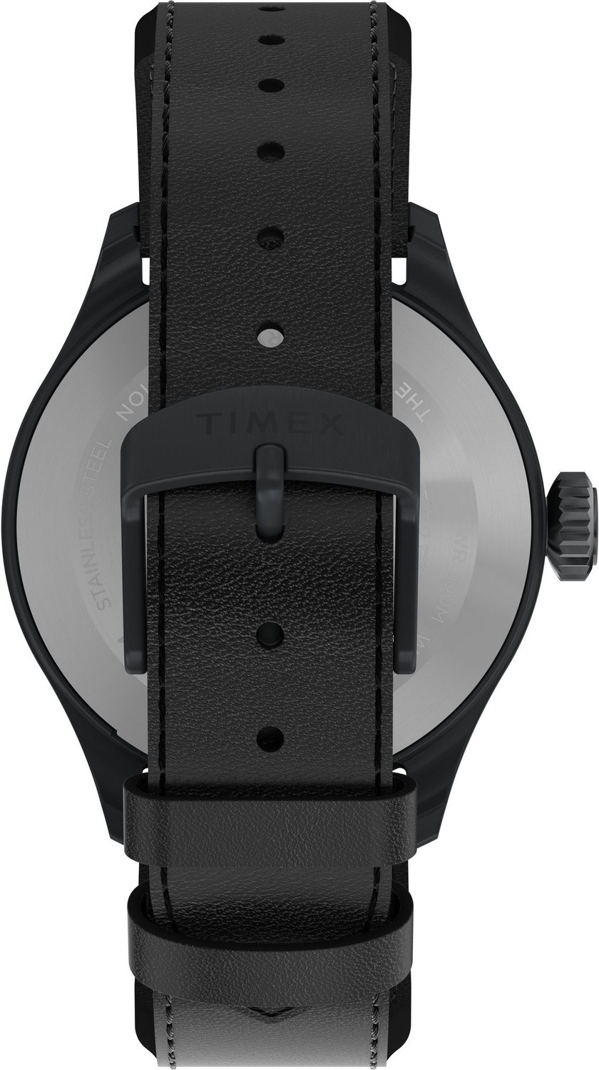 Image of TIMEX TW2Y18900UJ Waterburry Round 41mm Black Dial Analog Watch - For Men