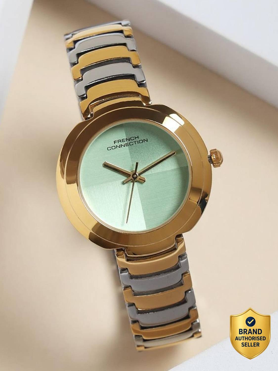 French Connection Round Dial Sea Green Round Dial Analog Watch  - For Women price history chart and lowest price