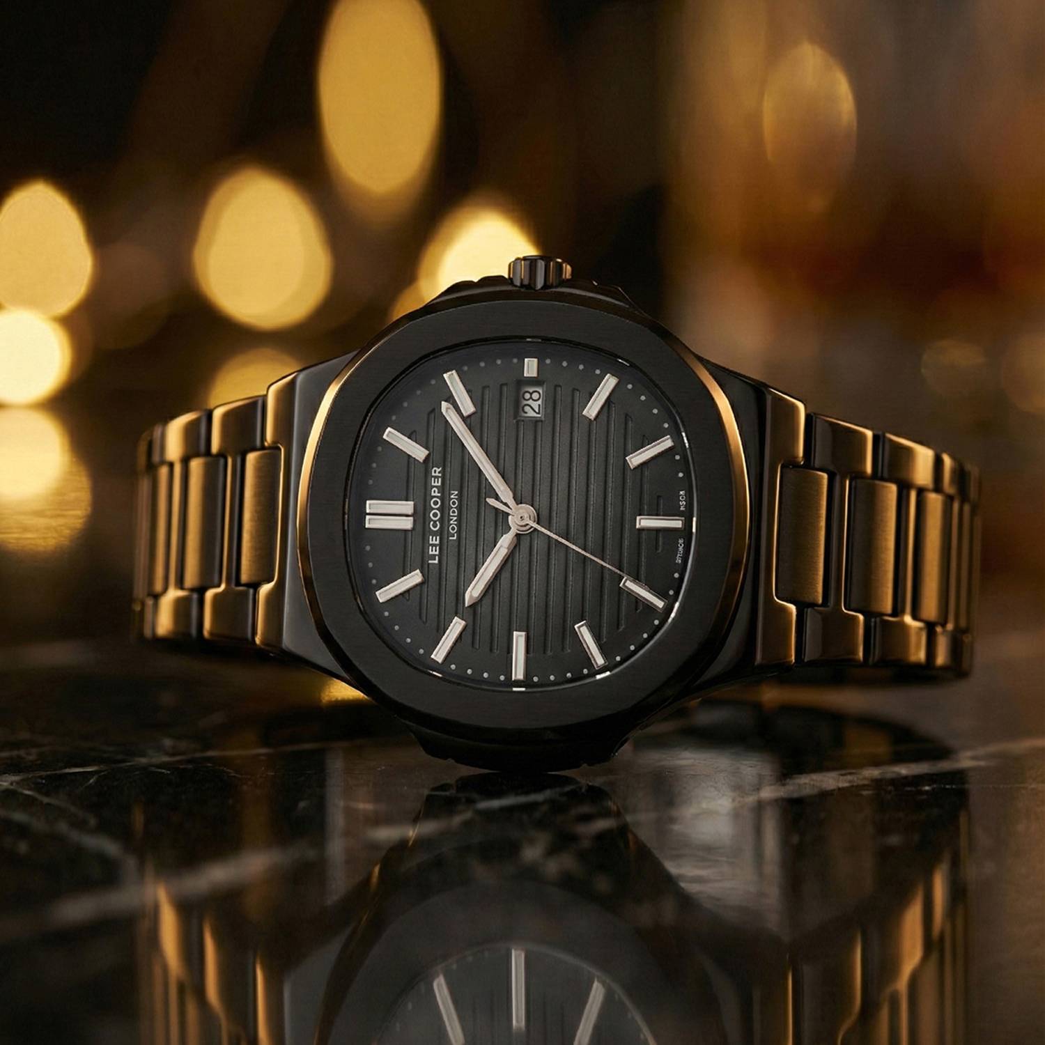 Lion　38 LEE COOPER LC07368.060 Analog Luminous Index Analog Watch - For
