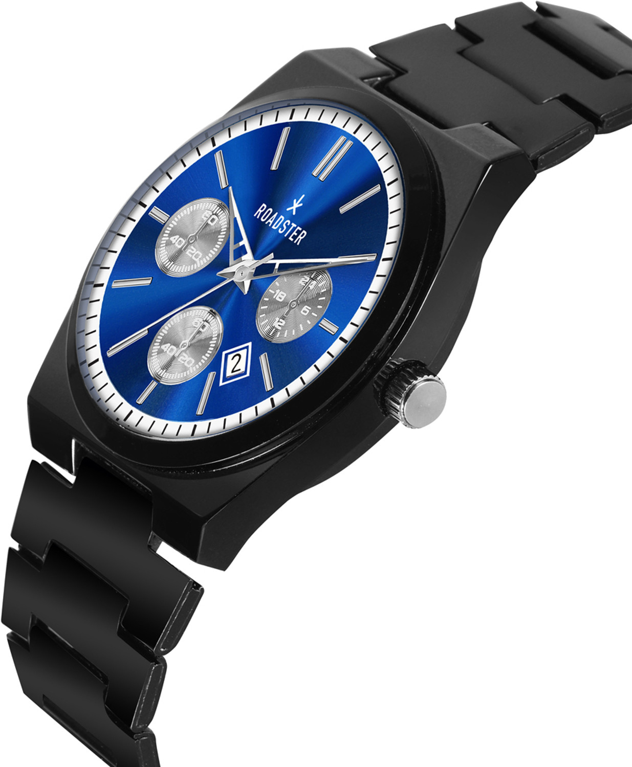 Image of Roadster RDSTR-9502 Roadster Original Black Plated Scratch Resistant Chrono Date Watch For MensBoys Analog Watch - For Men