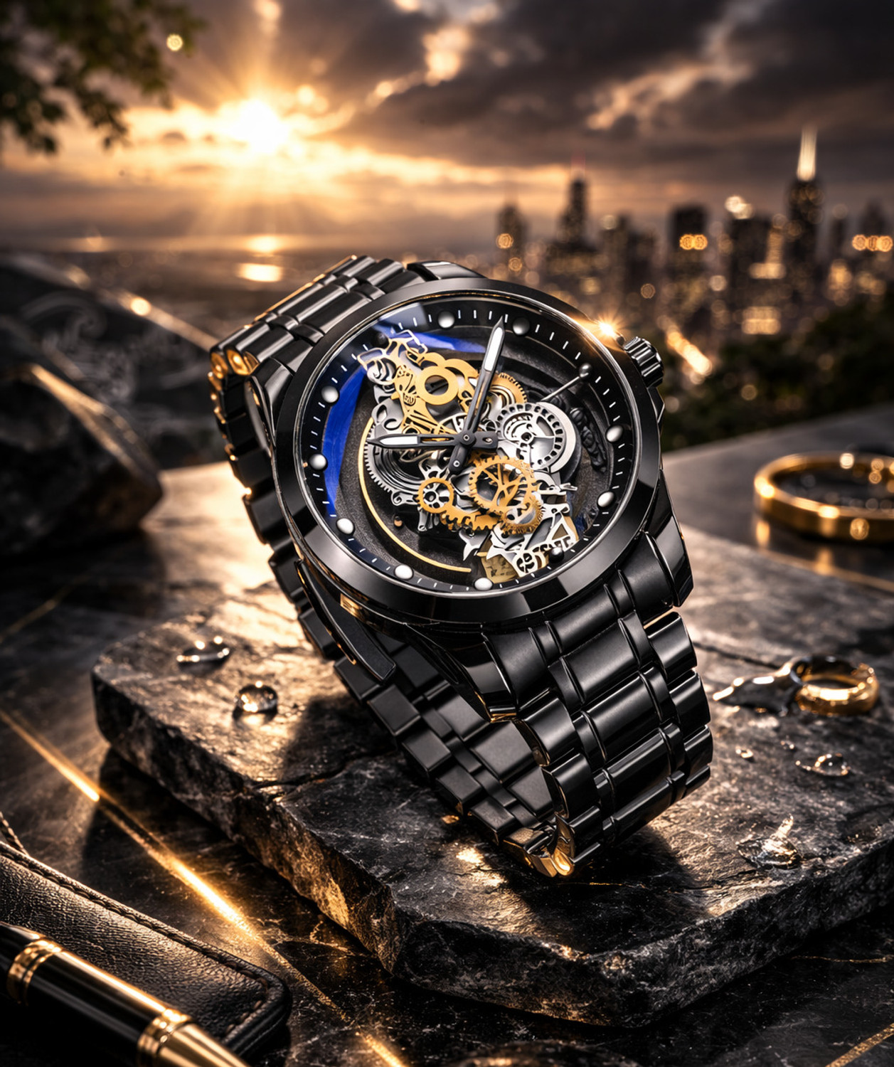 Image of YARA Special Editiion AQ 02 Skelton Wtch 75563 Analog Watch - For Men