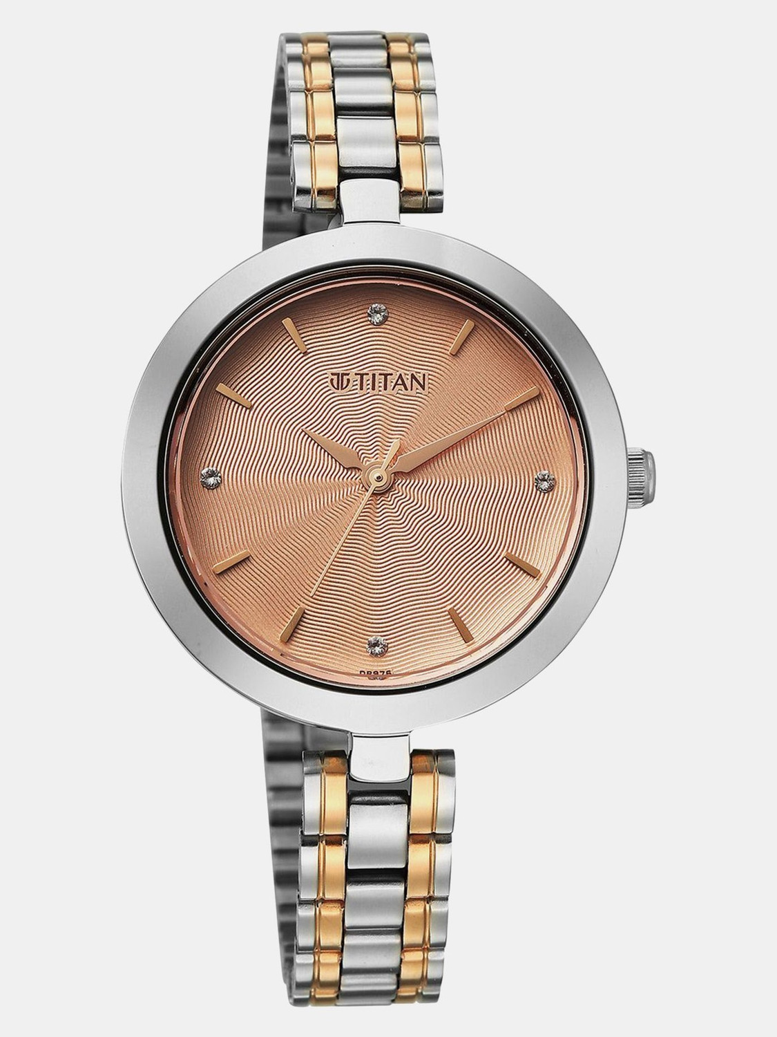 Image of Titan Karishma Karishma Quartz Rose Gold Dial Two Toned Stainless Steel Strap Watch For Women Analog Watch - For Women