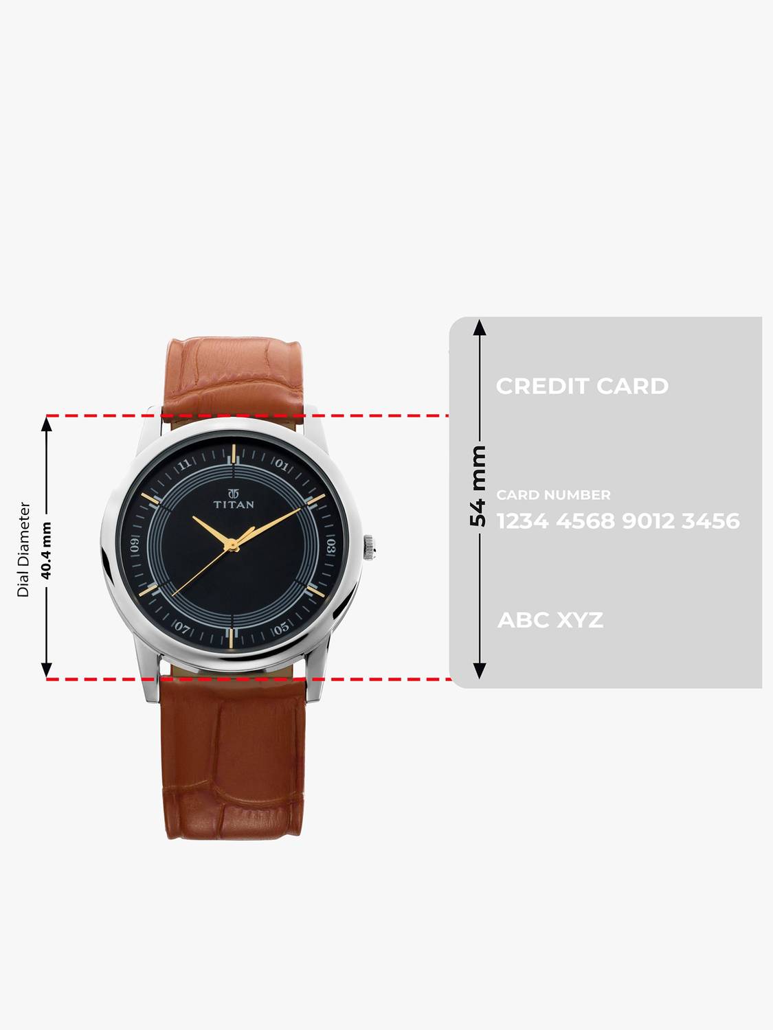 Titan NP1773SL02 Blue Dial Brown Leather Strap Analog Watch - Image 4