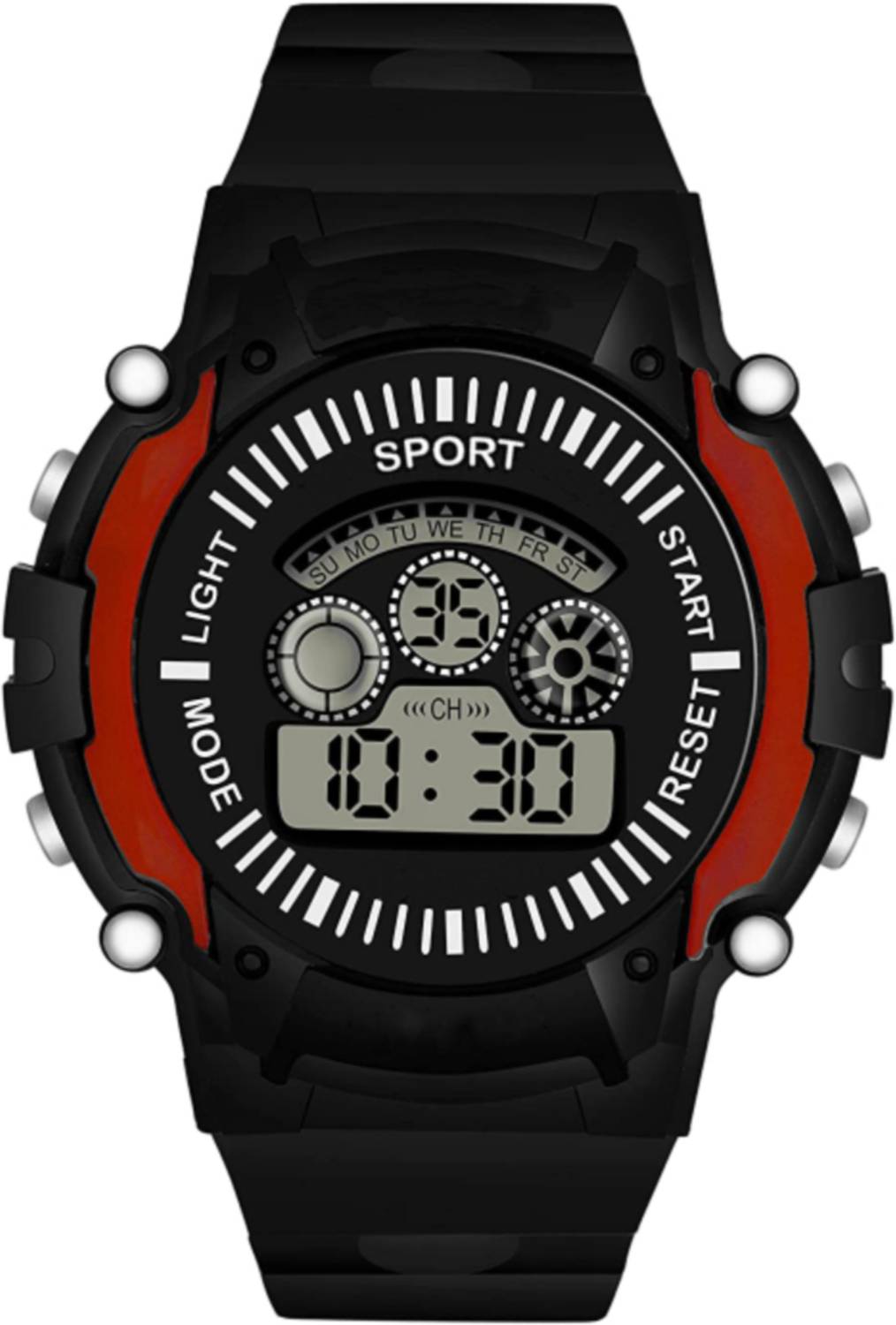 ADAMO 903RNI02 Digital & multifuntion Day and Date Red & Black Dial Men's & Boy's Watch Digital Watch - For Boys & Girls